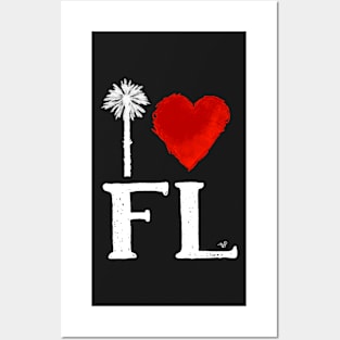 I Heart Florida (remix) by Tai's Tees Posters and Art